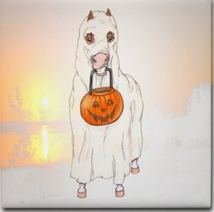 halloween koń