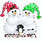 Snowmen with Friends 4 ever text