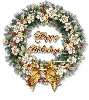 Happy Holidays wreath