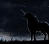unicorn in night