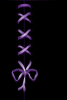 purple laced up ribbon