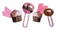 Cute Cupcake Clips
