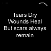 Scars remain