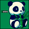 Panda eating bamboo