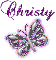 Purple butterfly- Christy