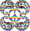 rainbow peace design