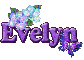 Purple Flower & Butterfly: Evelyn