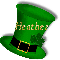 ST PATTYS HAT WITH NAME HEATHER