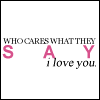who cares..