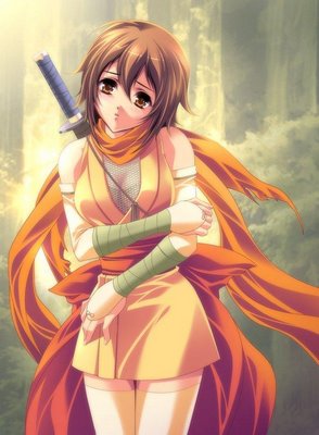 lonely samurai girl