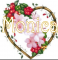 floral heart monica