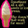 Ice Cream for the Emos?