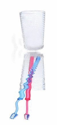 reflection of Toothbrush