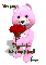 Pink Teddy w/ Red Rose