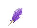 Feather Pen Dark Purple - Rose 