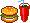 burger and soda