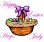 Happy Easter Hugs, Judy, easter basket
