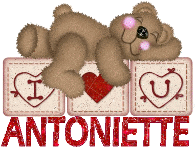 I love you Antoniette