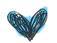 Blue heart doodle.