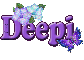 Purple flower & Butterfly: Deepi