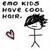 emo hair