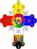 Multi-colored Cross