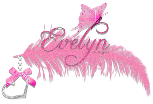 Pink feather Evelyn
