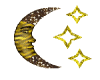 gold star and moon