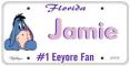 Eeyore License Plate - Jamie