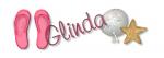 flip flops with name Glinda
