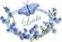 Oval Ribbon with Butterfly - Loida