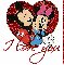 I love you ~ Mickey and Minnie 