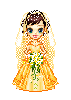 bride in yellow
