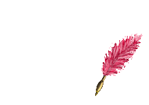 Susie Feather Pen Light Red
