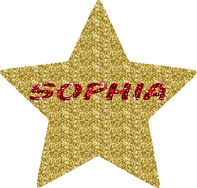 Gold Glitter Star - Sophia