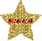 Gold Glitter Star - Rieka