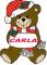 Christmas Teddy Bear - Carla