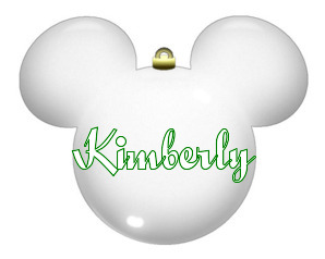 mickey bulb with the name kimberly