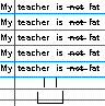 my teacher is [not] fat