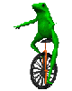 frog on a bike