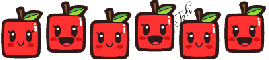 Kawaii Square Apples