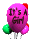 its a girl balloon