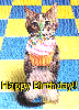 Cat - Happy Birthday! Muffin