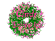 Pink Christmas Wreath - Cindi