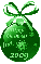 Green Xmas Ornament - Judi