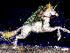 nimue girl riding unicorn