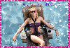 Katie Cassidy Glitter Graphic-Relaxing Weekend!
