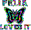 PELIA Butterfly Loves it