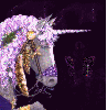 lavendar unicorn glittered