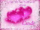 Pink Sparkle Hearts - Cindi
